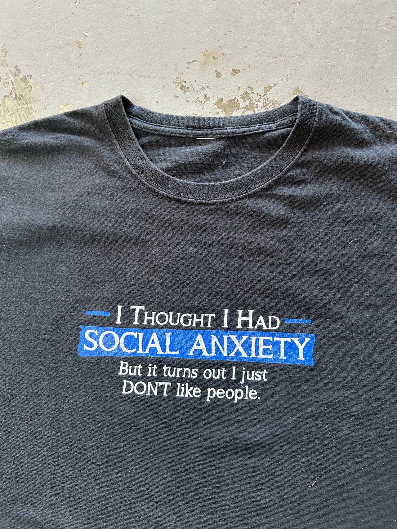 2000’s SOCIAL ANXIETY TEE XXL