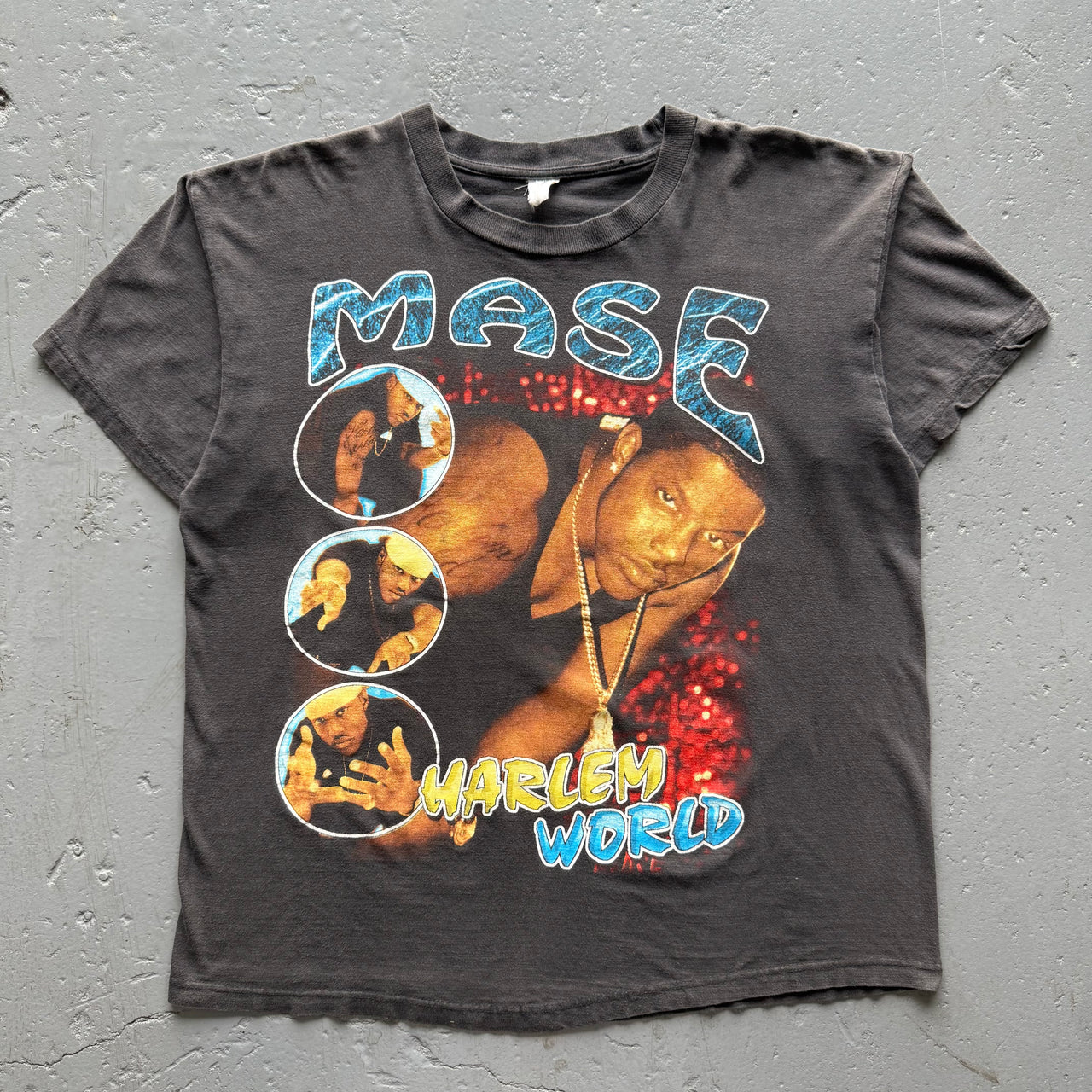 1990’s MASE RAP TEE HARLEM WORLD XL